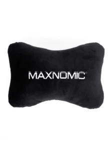 Coussin de tête avec logo brodé en blanc