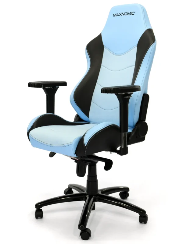 Chaise de bureau Dominator Executive Edition Light Blue vue de biais